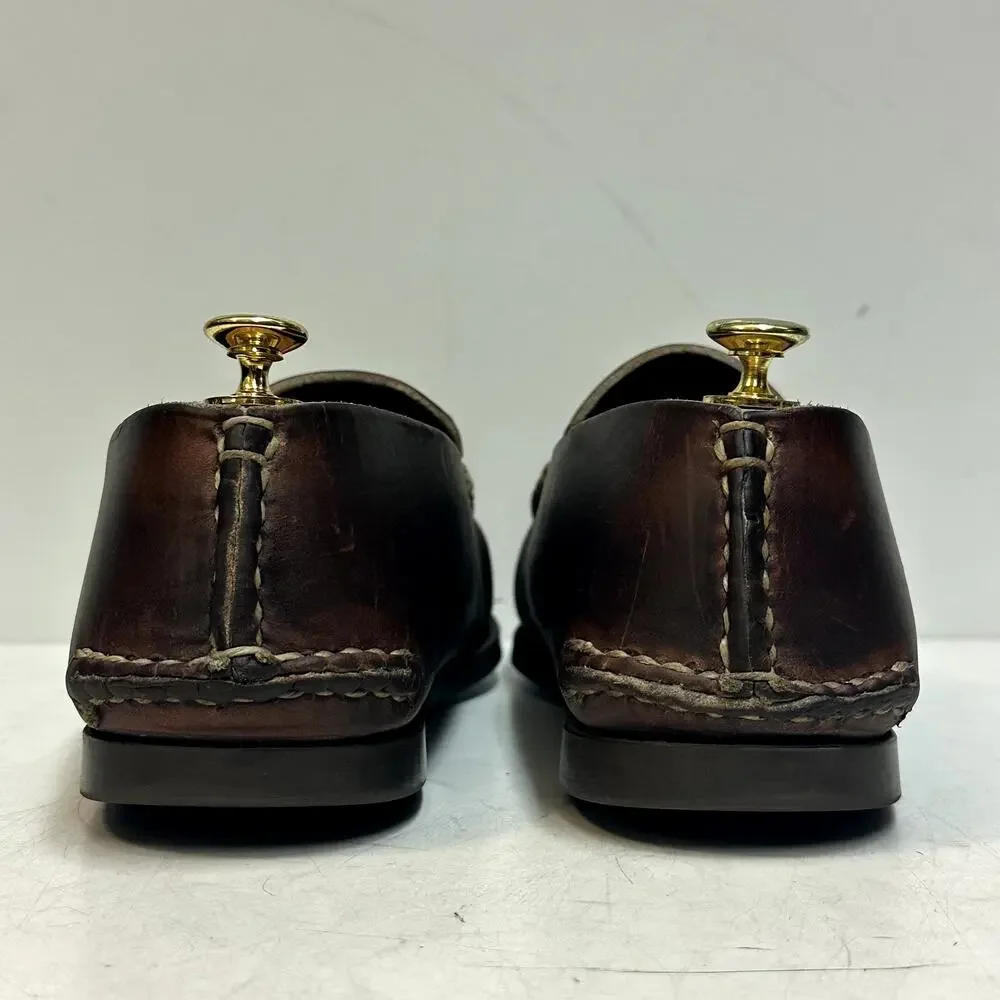 VGUC Oak Street Bootmakers Slip Moc Dark Brown Chromexcel Made in USA 11 D